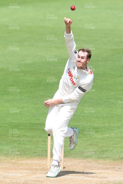 020725 - Glamorgan v Gloucestershire - Rothesay County Championship - Ben Kellaway of Glamorgan bowling