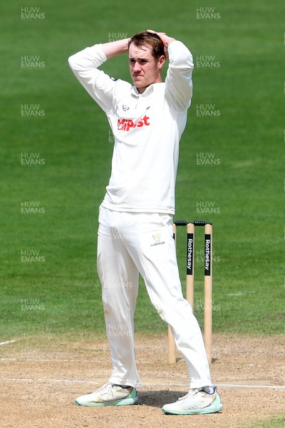 020725 - Glamorgan v Gloucestershire - Rothesay County Championship - Ben Kellaway of Glamorgan bowling