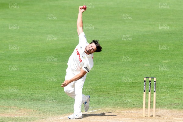 020725 - Glamorgan v Gloucestershire - Rothesay County Championship - Kiran Carlson of Glamorgan bowling