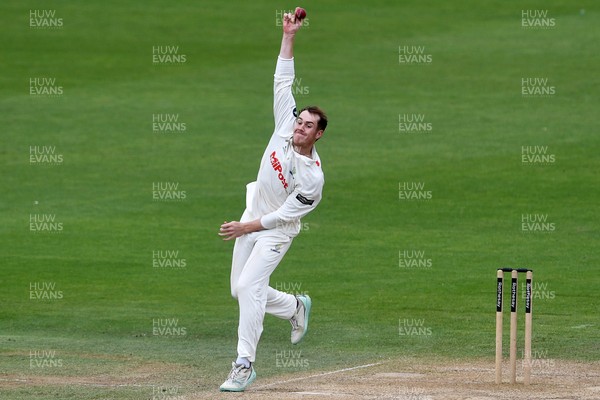 020725 - Glamorgan v Gloucestershire - Rothesay County Championship - Ben Kellaway of Glamorgan bowling