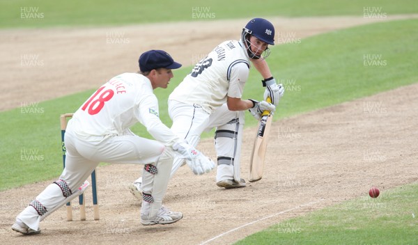 030812 - Glamorgan v Gloucestershire, LV County Championship Division 2 -  Gloucestershires' Ian Cockbain plays a shot past Glamorgans' Mark Wallace 