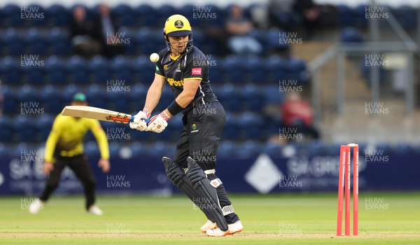 070622 -  Glamorgan v Gloucestershire, T20 Vitality Blast - Dan Douthwaite of Glamorgan looks back at the wicket as he is bowled by David Payne of Gloucestershire
