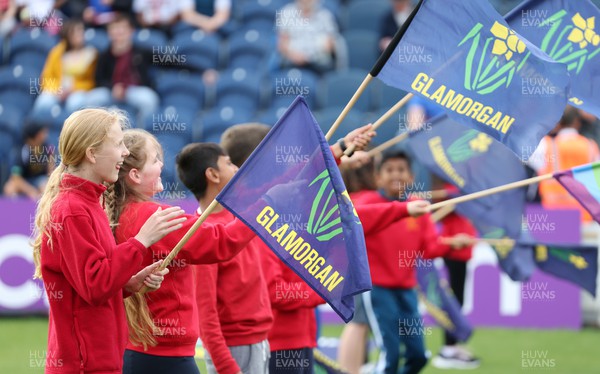 070622 -  Glamorgan v Gloucestershire, T20 Vitality Blast - A guard of honour welcomes the players and officials at the start of the match