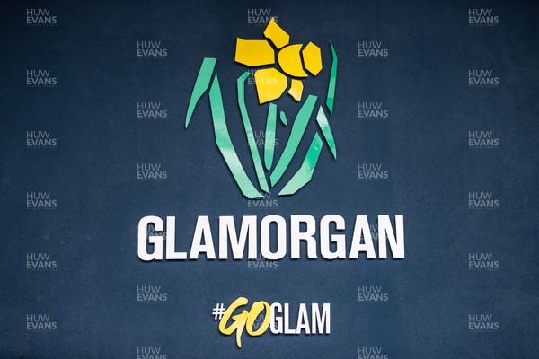 090423 - Glamorgan v Gloucestershire - LV= County Championship - General View of Glamorgan logo at Sophia Gardens