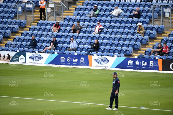 100621 - Glamorgan v Gloucestershire - Vitality Blast - Fans look on during the game