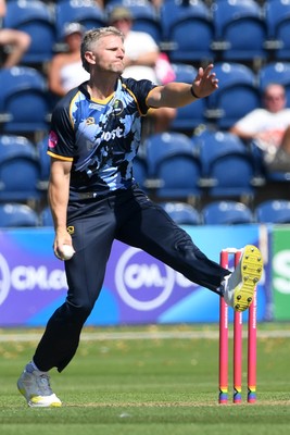 130725 - Glamorgan v Gloucestershire - T20, Vitality Blast - Timm Van Der Gugten of Glamorgan bowling