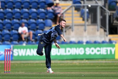 130725 - Glamorgan v Gloucestershire - T20, Vitality Blast - Mason Crane of Glamorgan bowling