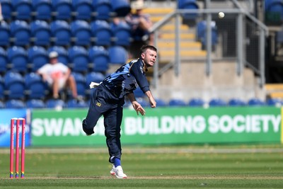 130725 - Glamorgan v Gloucestershire - T20, Vitality Blast - Mason Crane of Glamorgan bowling