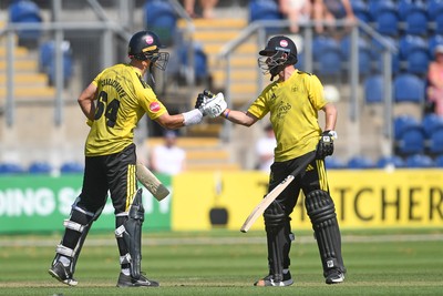 130725 - Glamorgan v Gloucestershire - T20, Vitality Blast - Ben Charlesworth of Gloucestershire hits 50