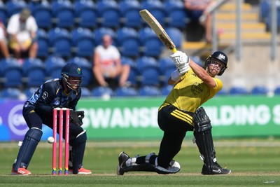 130725 - Glamorgan v Gloucestershire - T20, Vitality Blast - Ben Charlesworth of Gloucestershire hits 50