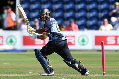 130725 - Glamorgan v Gloucestershire - T20, Vitality Blast - Kiran Carlson of Glamorgan batting