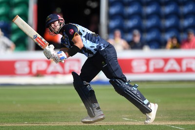 130725 - Glamorgan v Gloucestershire - T20, Vitality Blast - Will Smale of Glamorgan batting