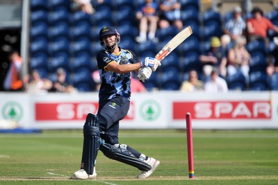 130725 - Glamorgan v Gloucestershire - T20, Vitality Blast - Will Smale of Glamorgan batting