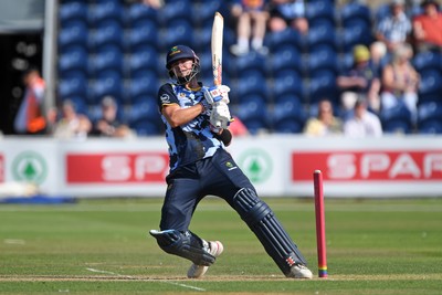 130725 - Glamorgan v Gloucestershire - T20, Vitality Blast - Will Smale of Glamorgan batting