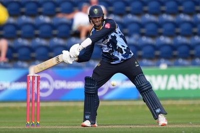 130725 - Glamorgan v Gloucestershire - T20, Vitality Blast - Ned Leonard of Glamorgan batting