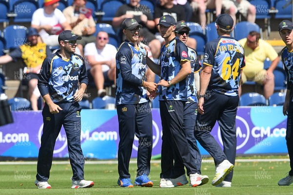 130725 - Glamorgan v Gloucestershire - T20, Vitality Blast - Asa Tribe of Glamorgan catches the ball to dismiss Miles Hammond of Gloucestershire