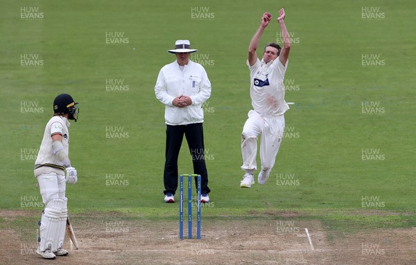 130921 - Glamorgan v Gloucestershire - LV= County Championship - Michael Hogan of Glamorgan bowling