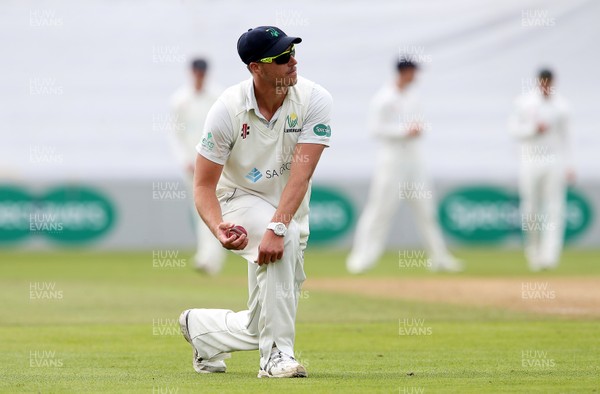 200917 - Glamorgan v Gloucestershire - Specsavers County Championship Division Two - Marchant de Lange of Glamorgan