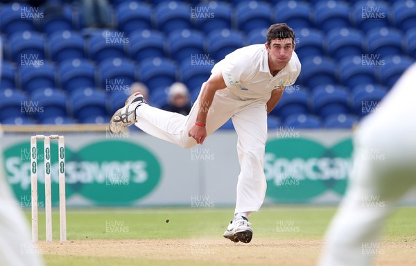 200917 - Glamorgan v Gloucestershire - Specsavers County Championship Division Two - Ruaidhri Smith of Glamorgan bowling