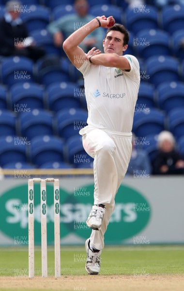 200917 - Glamorgan v Gloucestershire - Specsavers County Championship Division Two - Ruaidhri Smith of Glamorgan bowling