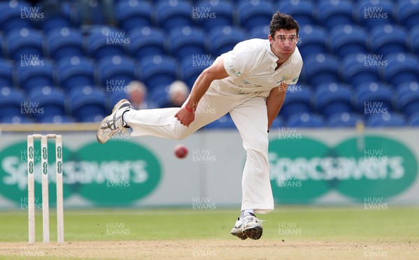 200917 - Glamorgan v Gloucestershire - Specsavers County Championship Division Two - Ruaidhri Smith of Glamorgan bowling