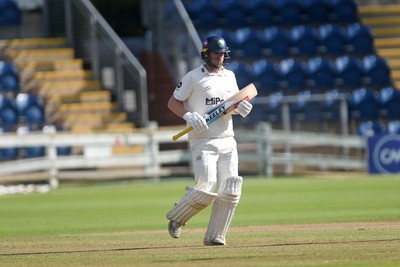 280924 - Glamorgan v Gloucestershire - County Championship - Sam Northeast of Glamorgan after hitting 50