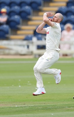 290625  Glamorgan v Gloucestershire, Rothesay County Championship Division 2 - James Harris of Glamorgan bowls