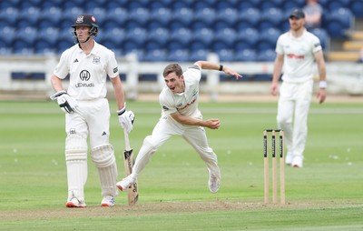 290625  Glamorgan v Gloucestershire, Rothesay County Championship Division 2 - Andy Gorvin of Glamorgan bowls