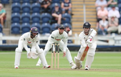 290625  Glamorgan v Gloucestershire, Rothesay County Championship Division 2 - Ollie Price of Gloucestershire plays a shot
