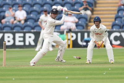 290625  Glamorgan v Gloucestershire, Rothesay County Championship Division 2 - Ollie Price of Gloucestershire plays a shot