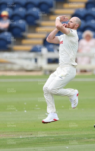 290625  Glamorgan v Gloucestershire, Rothesay County Championship Division 2 - James Harris of Glamorgan bowls
