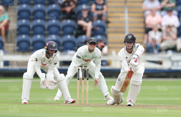 290625  Glamorgan v Gloucestershire, Rothesay County Championship Division 2 - Ollie Price of Gloucestershire plays a shot
