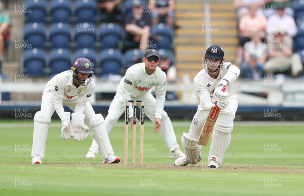 290625  Glamorgan v Gloucestershire, Rothesay County Championship Division 2 - Ollie Price of Gloucestershire plays a shot