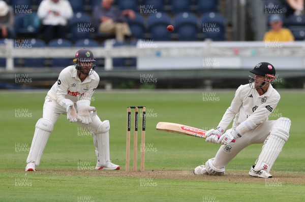 290625  Glamorgan v Gloucestershire, Rothesay County Championship Division 2 - Ollie Price of Gloucestershire plays a shot