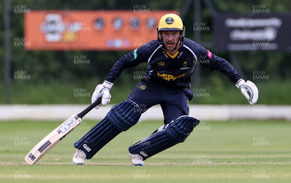 240522 - Glamorgan v Gloucestershire 2nds - Andrew Salter of Glamorgan batting