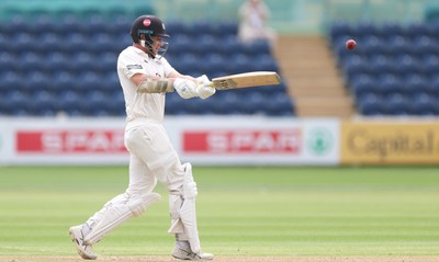300625  Glamorgan v Gloucestershire, Rothesay County Championship Division 2 - James Bracey of Gloucestershire on his way to his 100
