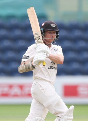 300625  Glamorgan v Gloucestershire, Rothesay County Championship Division 2 - James Bracey of Gloucestershire on his way to his 100