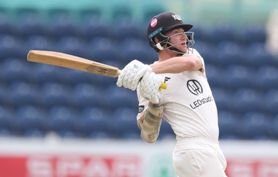 300625  Glamorgan v Gloucestershire, Rothesay County Championship Division 2 - James Bracey of Gloucestershire on his way to his 100