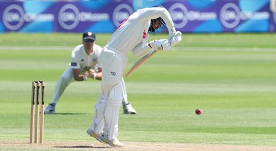 300625  Glamorgan v Gloucestershire, Rothesay County Championship Division 2 - Zain ul Hassan of Glamorgan plays a shot