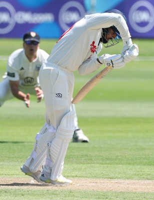 300625  Glamorgan v Gloucestershire, Rothesay County Championship Division 2 - Zain ul Hassan of Glamorgan plays a shot