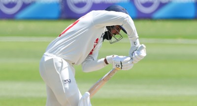 300625  Glamorgan v Gloucestershire, Rothesay County Championship Division 2 - Zain ul Hassan of Glamorgan plays a shot