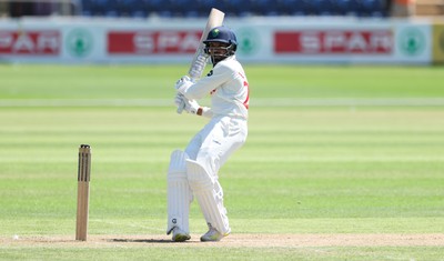 300625  Glamorgan v Gloucestershire, Rothesay County Championship Division 2 - Zain ul Hassan of Glamorgan plays a shot