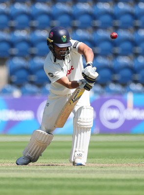 300625  Glamorgan v Gloucestershire, Rothesay County Championship Division 2 - Kiran Carlson of Glamorgan plays a shot