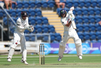 300625  Glamorgan v Gloucestershire, Rothesay County Championship Division 2 - Sam Northeast of Glamorgan plays a shot