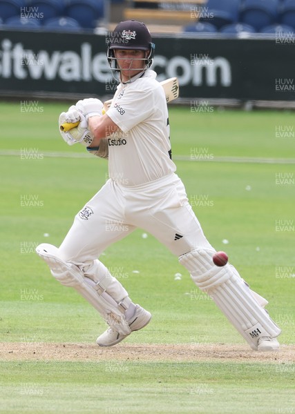 300625  Glamorgan v Gloucestershire, Rothesay County Championship Division 2 - James Bracey of Gloucestershire on his way to his 100