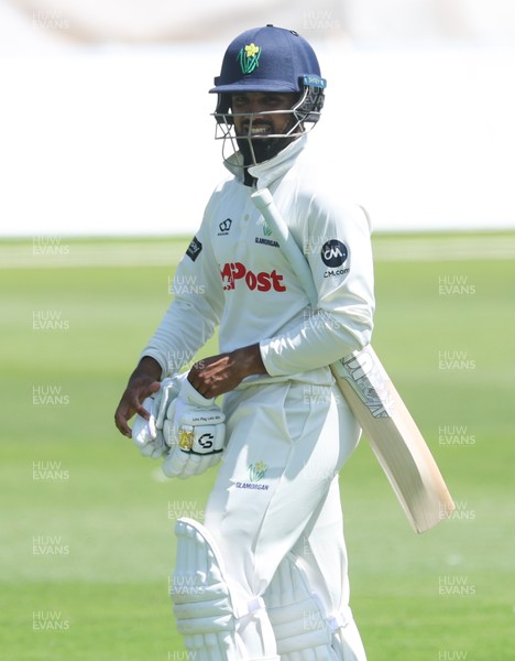 300625  Glamorgan v Gloucestershire, Rothesay County Championship Division 2 - Zain ul Hassan of Glamorgan