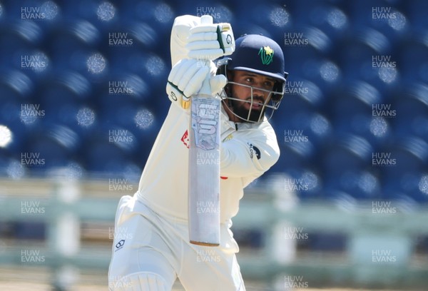 300625  Glamorgan v Gloucestershire, Rothesay County Championship Division 2 - Zain ul Hassan of Glamorgan plays a shot