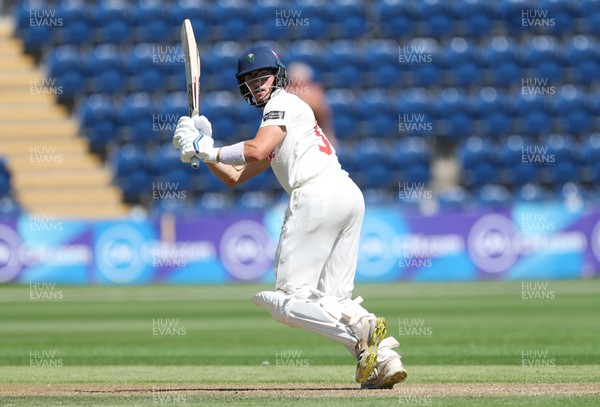 300625  Glamorgan v Gloucestershire, Rothesay County Championship Division 2 - Asa Tribe of Glamorgan plays a shot