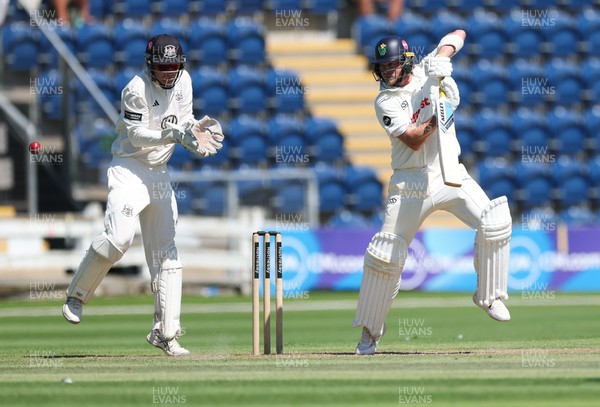 300625  Glamorgan v Gloucestershire, Rothesay County Championship Division 2 - Sam Northeast of Glamorgan plays a shot
