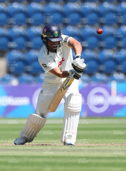 300625  Glamorgan v Gloucestershire, Rothesay County Championship Division 2 - Kiran Carlson of Glamorgan plays a shot